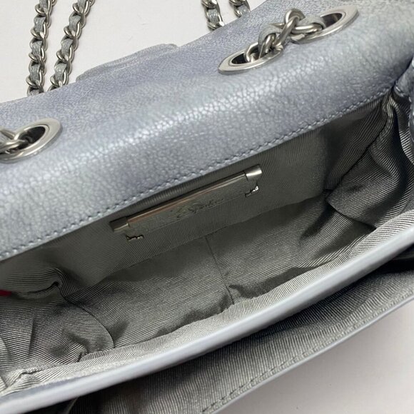 Z Spoke ZAC POSEN Americana Double Chain Strap Bag Grey/Silver - Picture 8 of 12